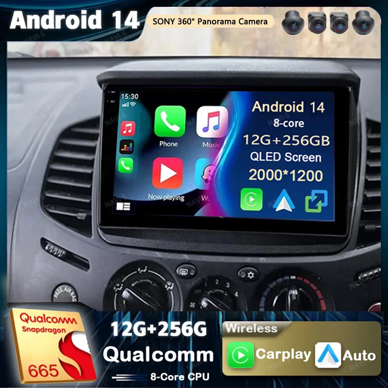 Android 14 For Mitsubishi Pajero Sport 2 2008 - 2016 L200 Triton 2006 - 2014 Android Car Radio Multimedia Video Player stereo BT