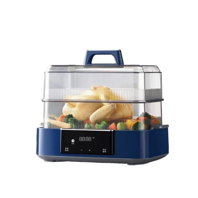 12L speed steamer multi-functional household three-layer steaming and stewing integrated regular appointment of electric steamer