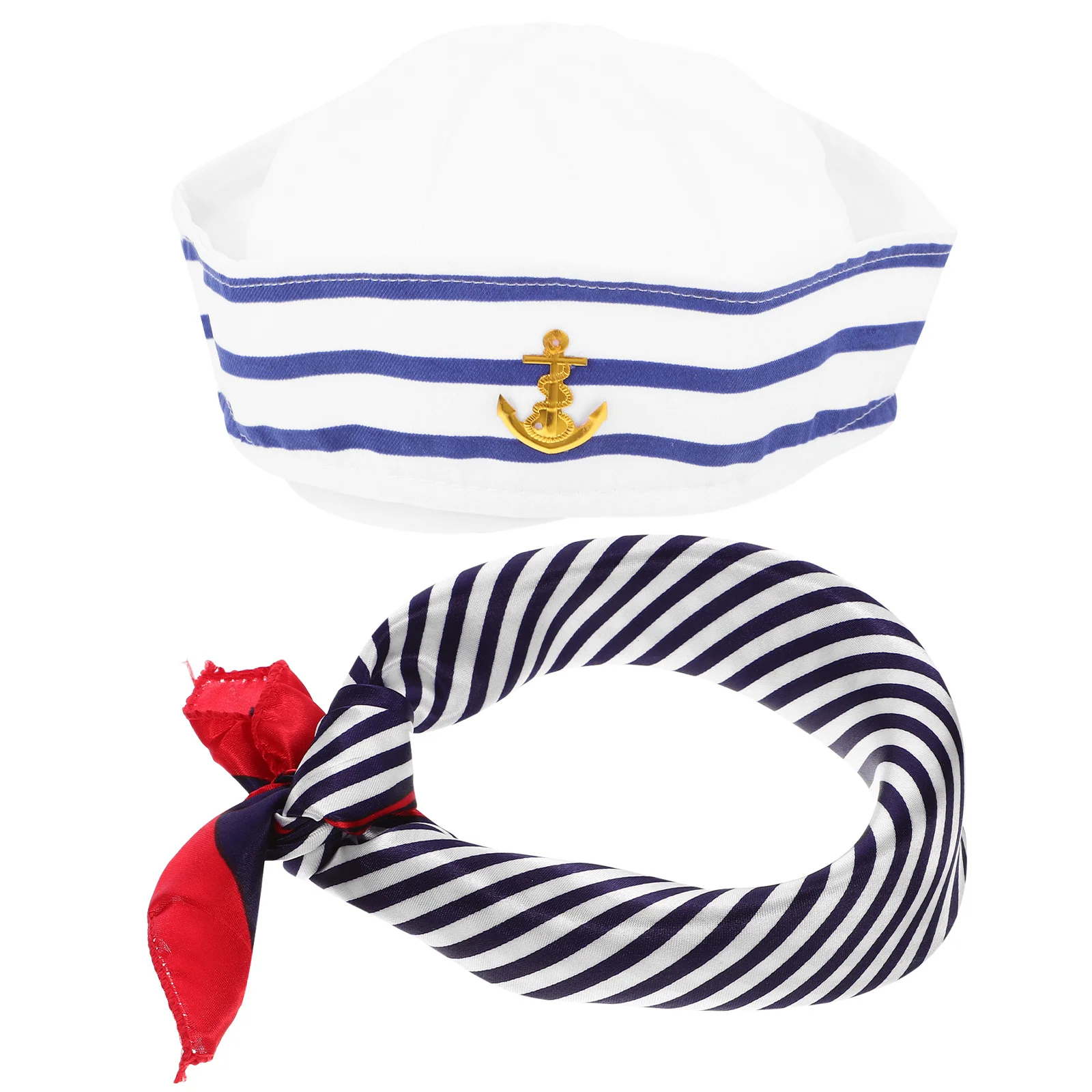 

1 комплект, шляпа моряка-капитана, шарф, легкий удобный классический морской костюм, реквизит для фотосессии, вечерние шляпы моряка для косплея