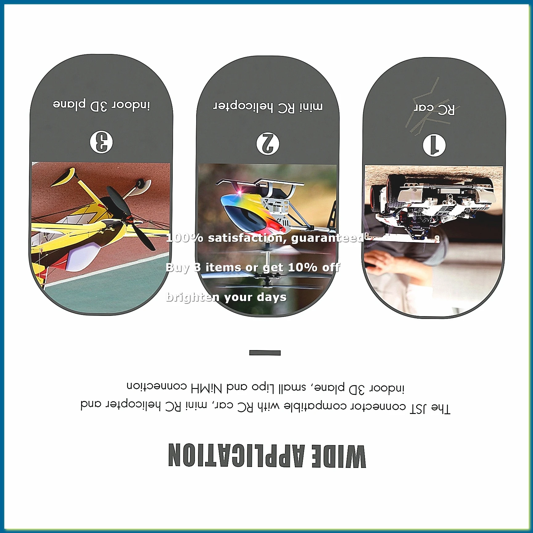 11PCS JST Plug Splitter JST Male Female Y Cable JST to JR Adapter for RC Car Cooling Fan ESC Battery Motor