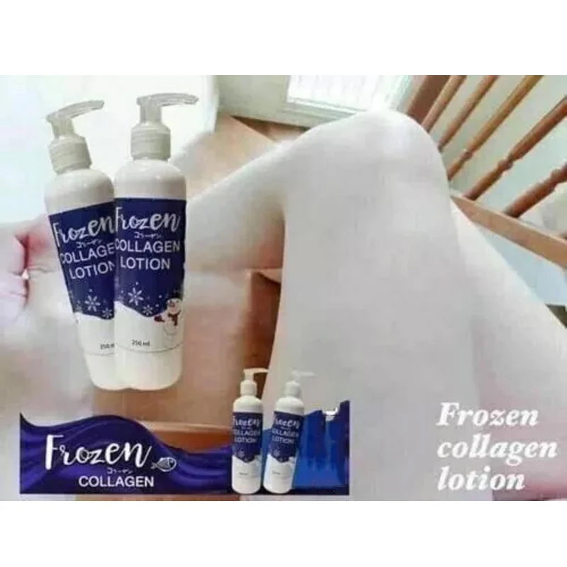 FROZEN White Plus Whitening X10 Skin Bright White Smooth Tighten Decreases Wrinkles Body Lotion Spf60 500ml Bottle