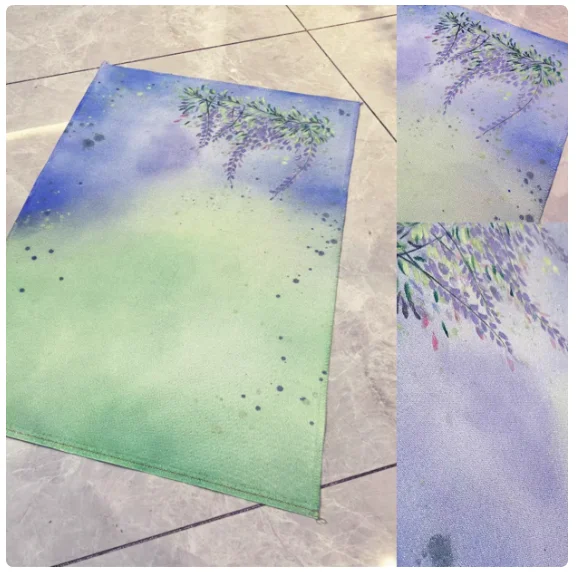 

Cross stitch cloth Cross Stitch Fabric Grid Embroidery Fabric Grid Cross Stitch Fabric Grid DIY Green Cotton Fabric Wisteria
