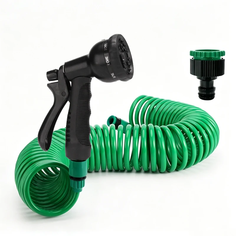 Multi Mode Handheld Water Sprayer, Equipped With EVA Spring Water Pipe, A Universal Tool For Household Outdoor Cleaning