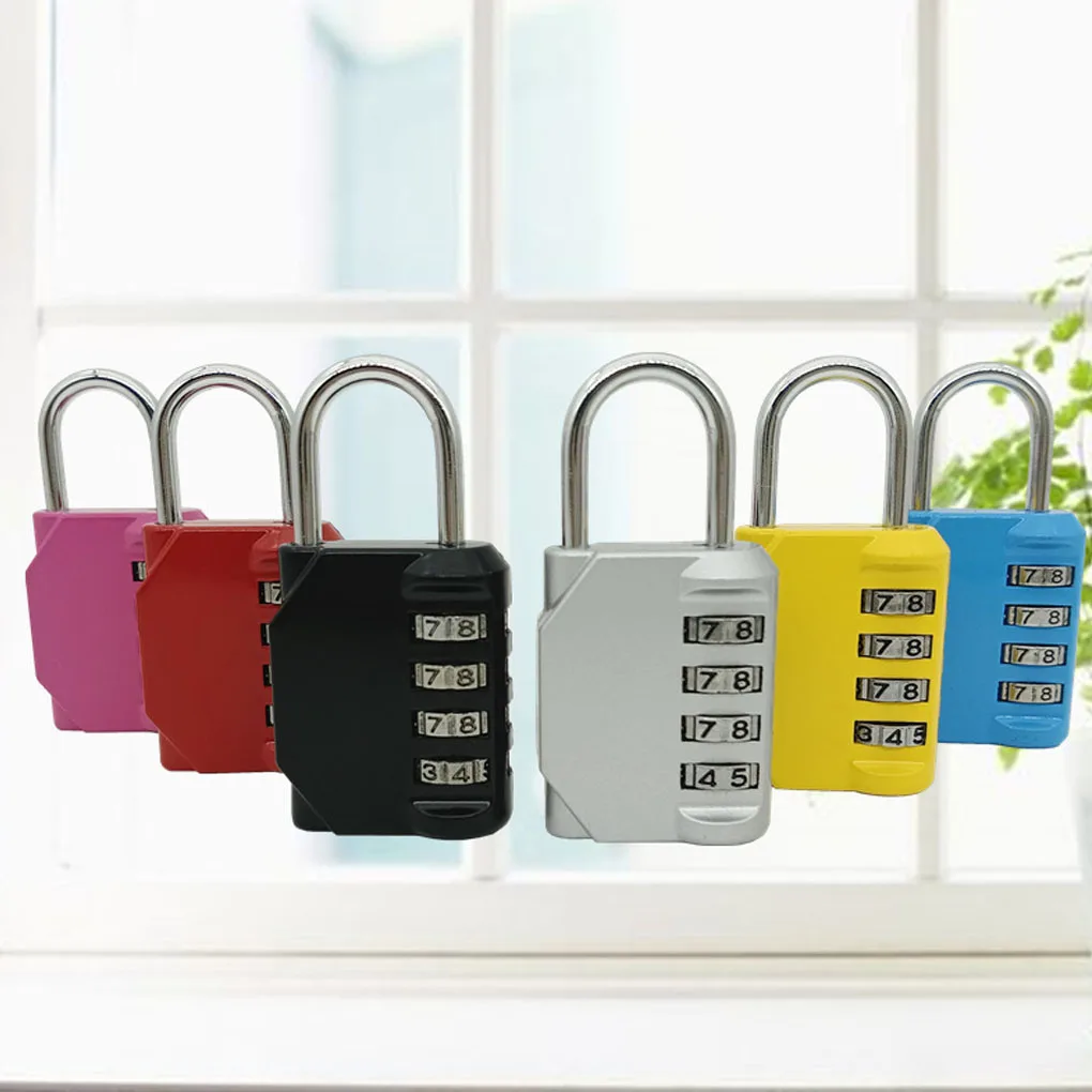 

6pcs Lock Luggage Anti-Theft Password Padlock Convenient Solid Suitcases