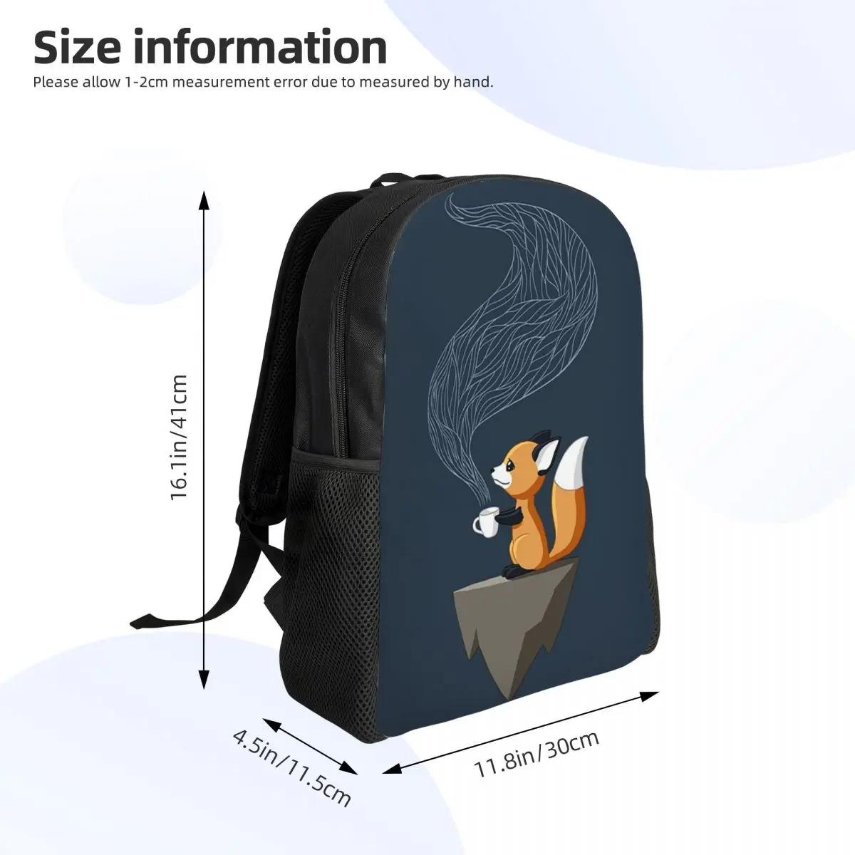 حقيبة ظهر مدرسية للطلاب من Fox Tea للمشي لمسافات طويلة والسفر حقيبة نهارية للرجال والنساء حقيبة كتب عصرية وحقائب كتف