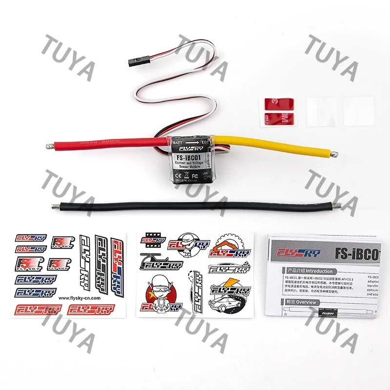 Fusi FS-IBC01 Current & Voltage Sensor High-Precision Dual Current & Voltage Measurement IPX6 for Car Aircraft AFHDS 3