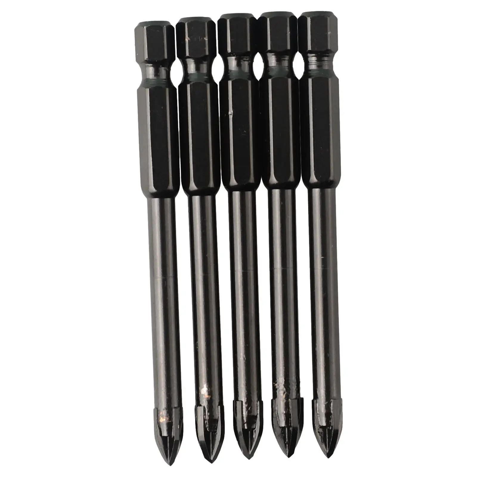 5pcs/set 6mm Tungsten Carbide Drill Bits For Tile Porcelain Marble Ceramic Glass Brick Hole Opener Drilling Tool