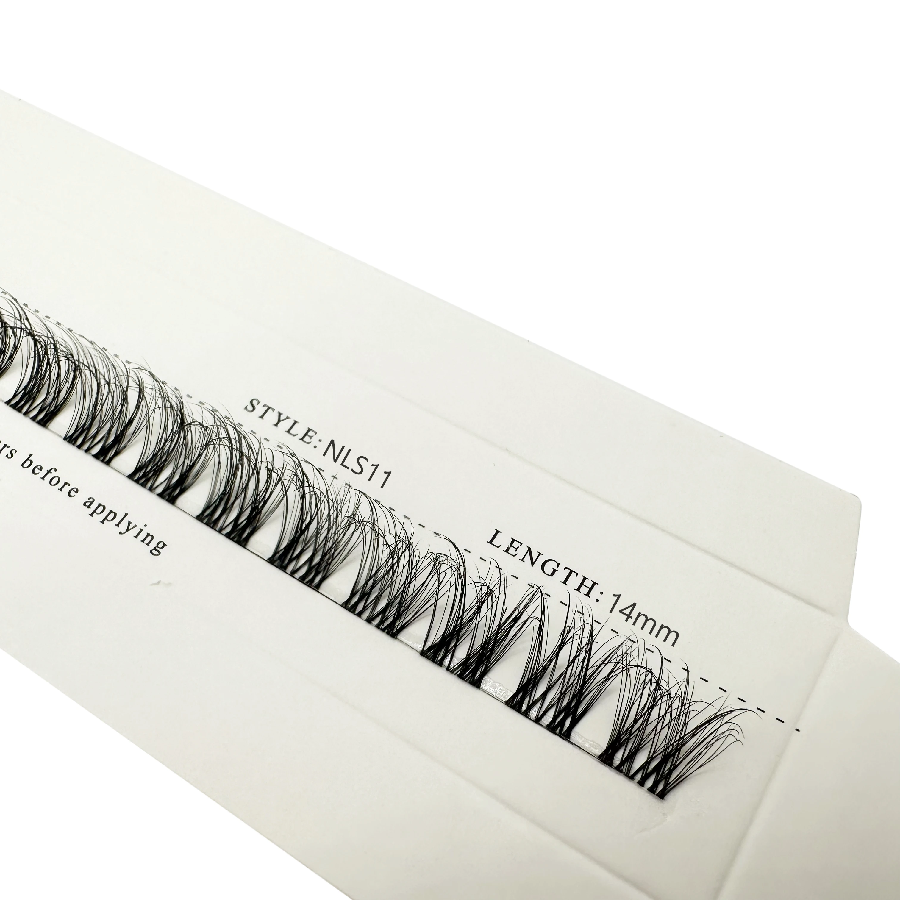 Natürliche Cluster-Wimpernverlängerung, D-Curl, einzelne Wimpern für Anfänger, superfeines Band, dünne, weiche, leichte, wiederverwendbare Wimpern – Detail 12