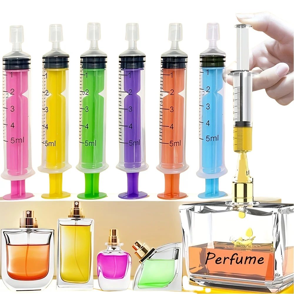 5ml Colored SyringesCosmetic TubesTransparent Cosmetic SamplesPerfume DispenserToolsFlexible Control of Secondary Loads
