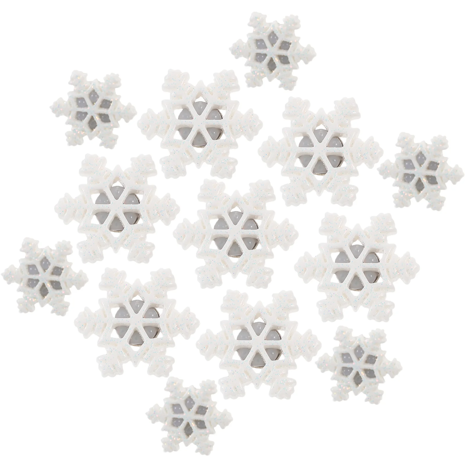 

30 Pcs Christmas Decoration Pushpin Snowflake Thumb Tacks Decorative Thumbtacks Metal Lightweight Pushpins Office Clear Resin