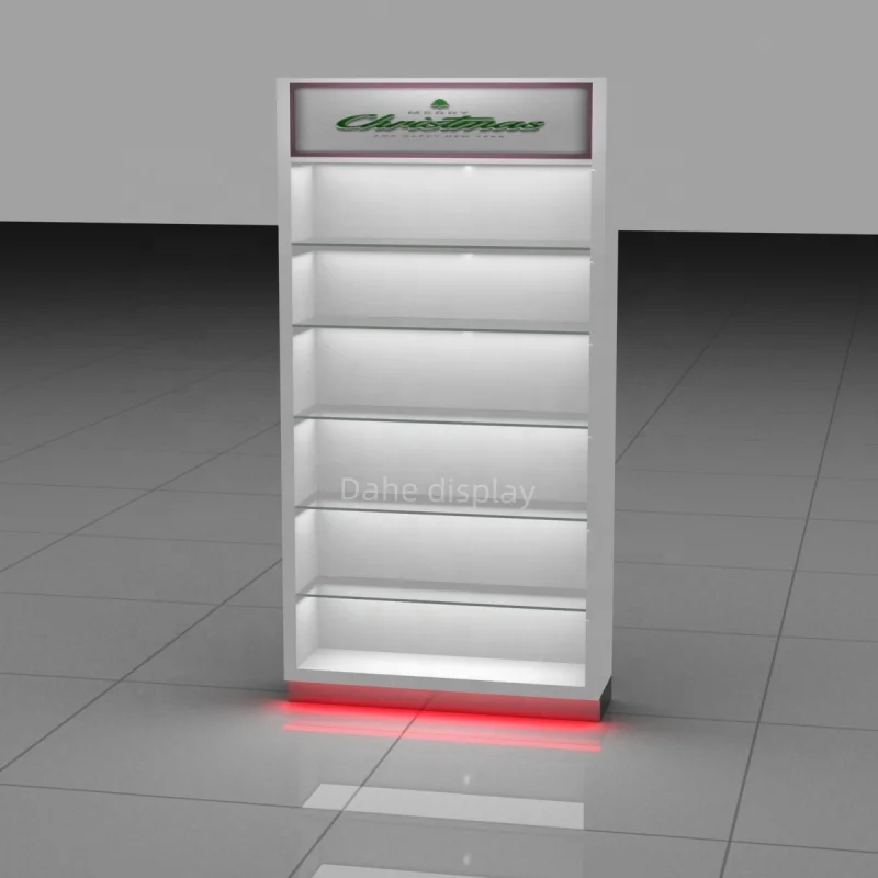 Op Maat. Hoge Kwaliteit Muur Vitrine Kast Winkel Display Armatuur Rook Winkel Display Showcase Voor Product