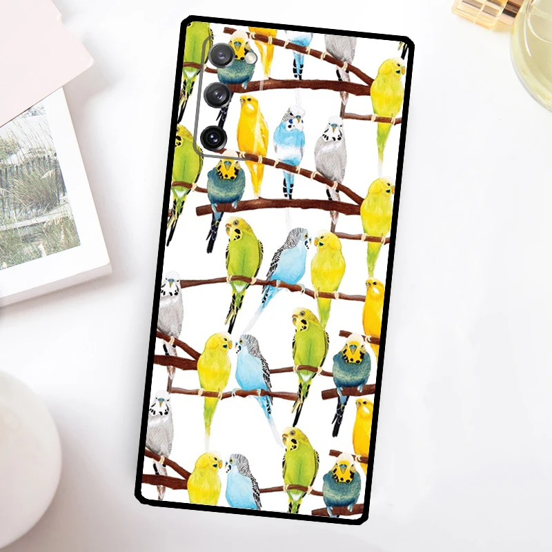 Custodia per telefono pappagallo animale per Samsung Galaxy S23 S24 Ultra S22 S20 S21 FE Note 20 10 S8 S9 S10 Plus Cover