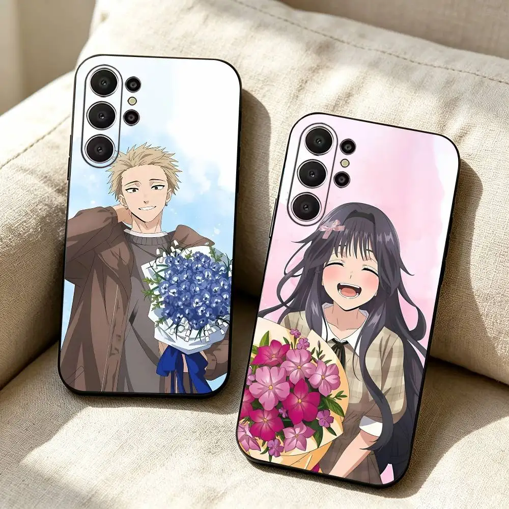 T-The Fragrant Flower Blooms with Dignity-Anime Soft Silicone Case for Samsung S26, S24, S21, S22, S23, S30, Ultra, Plus, Black
