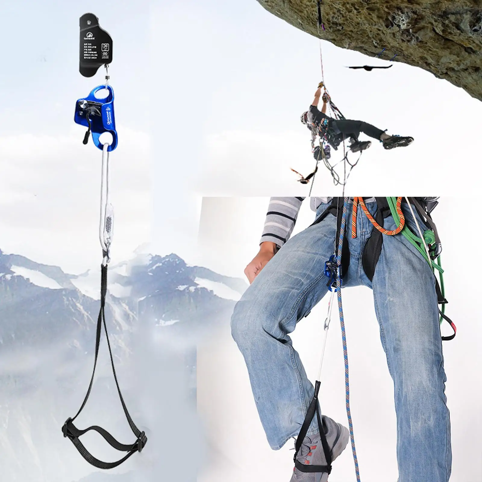 

Climbing Foot Ascender Nylon Rock Climbing Expedition Equipment Rappel