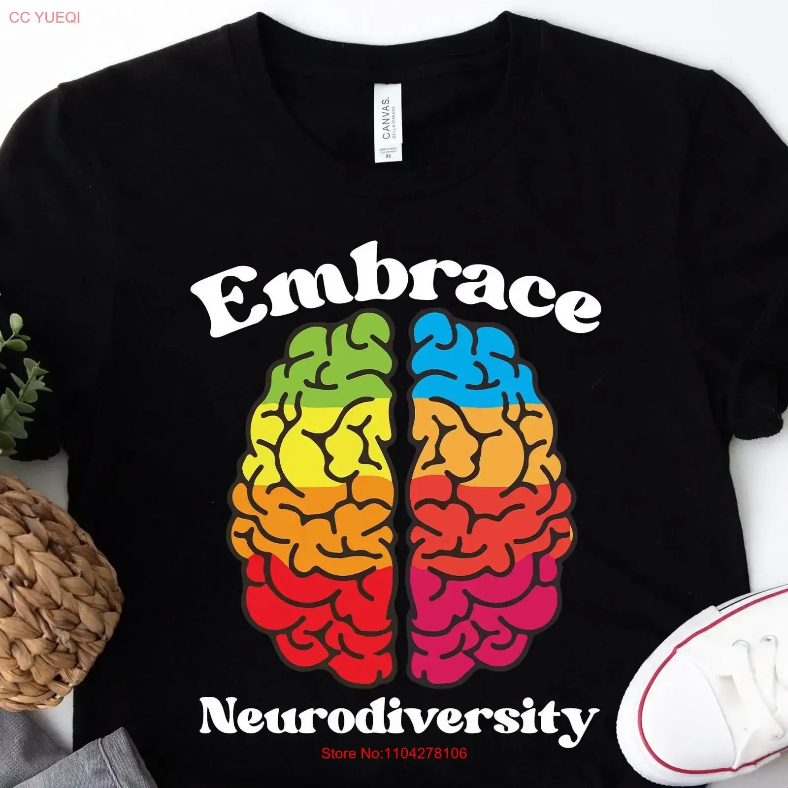 Embrace Neurodiversity T Shirt Special Education Teacher Anxiety Epilepsy ADHD Inclusion Mental Health vintage Washed graphic