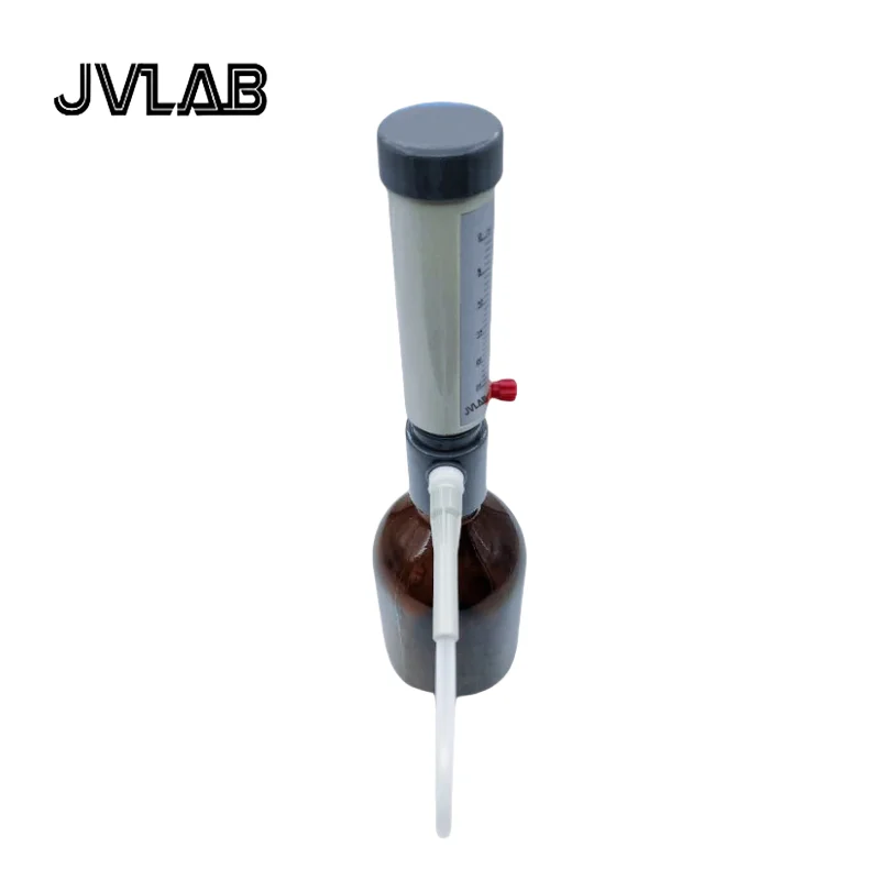 Lab Bottle Top Dispenser Economic Semi-automatic Liquid Dispenser Sleeve Type 5-25 ml Adjustable Liquid Adder Without Bottle
