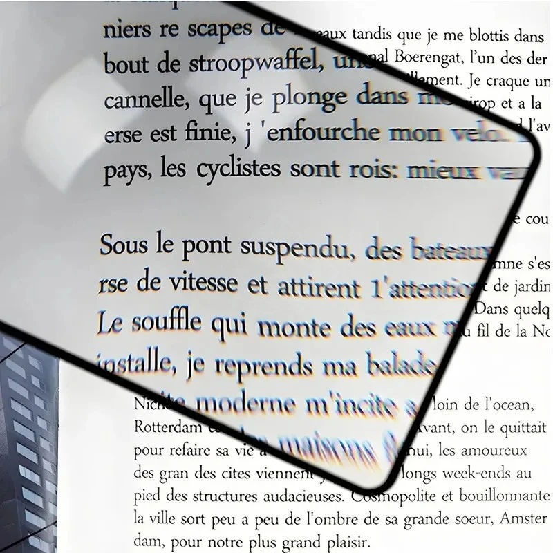 Full Page Large Sheet Magnifier Magnifying Glass Reading Aid Glass Page Magnifying Lens Reading Magnifier view 4
