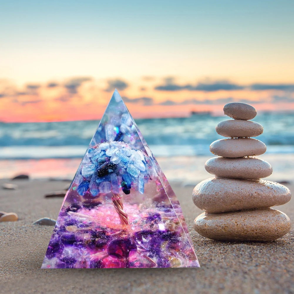 Natural Stone for Orgonite Pyramid Crystals Energy Healing Reiki Ornaments