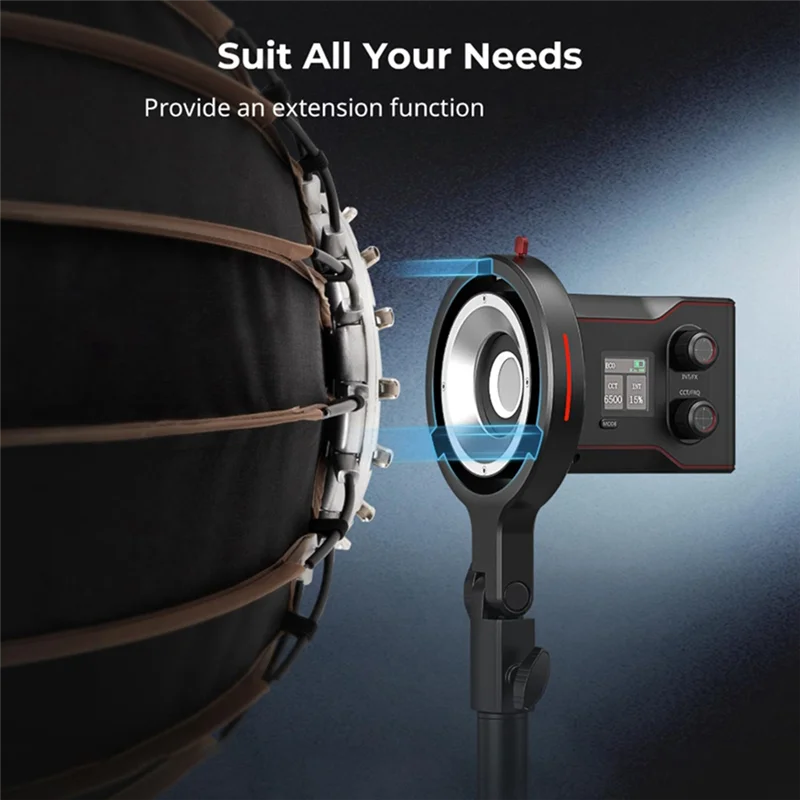 

Bowens Mount Adapter Light Stand Adaptor For RC 60B 360° Horizontal & 180° Vertical Adjustment