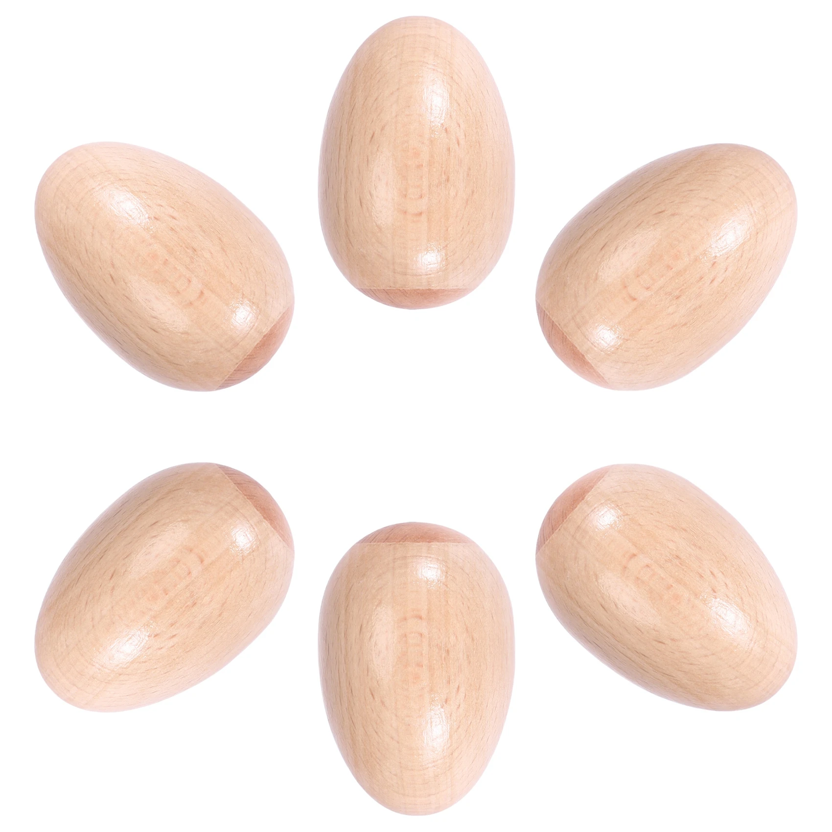 بيضة موسيقية خشبية قرع ، مجموعة من 6 أجزاء ، لعبة للأطفال