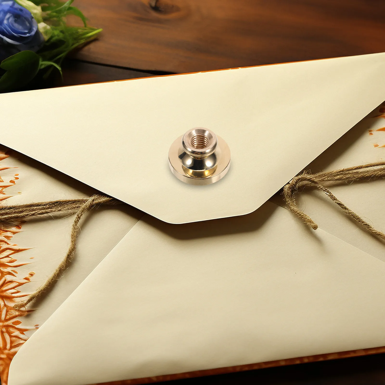 

Sealing Head Copper Vintage Style DIY Letter Stamp for Christmas Birthday New Year Greeting Cards Craft Art