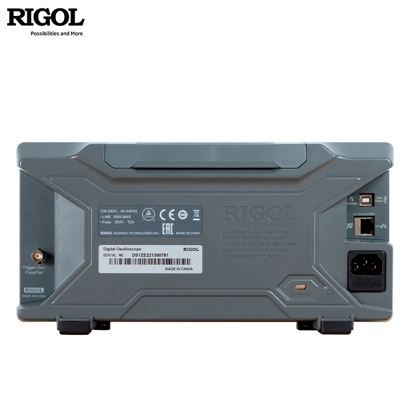 Rigol DS1202Z-E oscilloscopio digitale a due canali, 200MHz, 24 Mpts,1 GSa/s