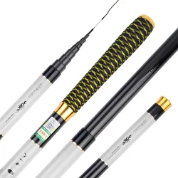 JOSBY Telescopic Fishing Stream Hand Rod Hard Pole For Ultra-light Carbon Fiber 3.6M 4.5M 5.4M 6.3M 7.2M Freshwater Pole