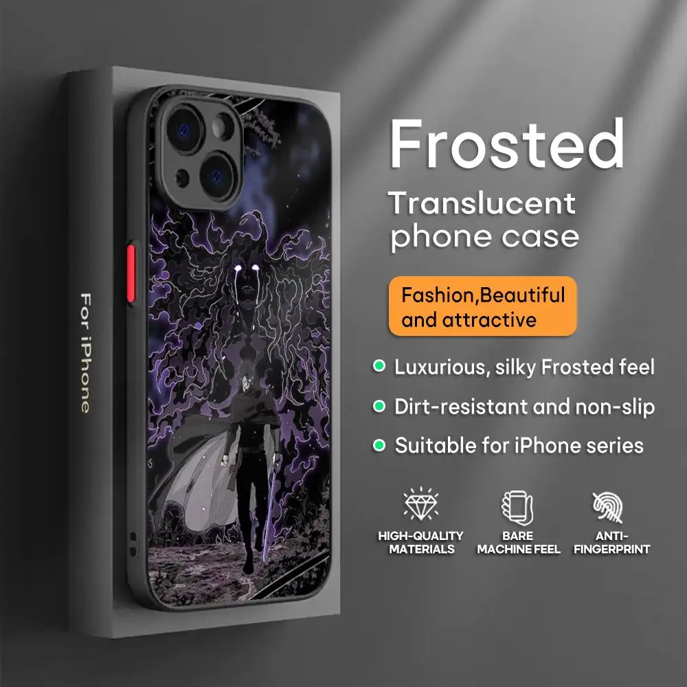 Comics Northern Blade Phone Case For iPhone16 15 14 13 12 11 XS XR Plus Mini Pro Max Drop-proof Frosted Translucent