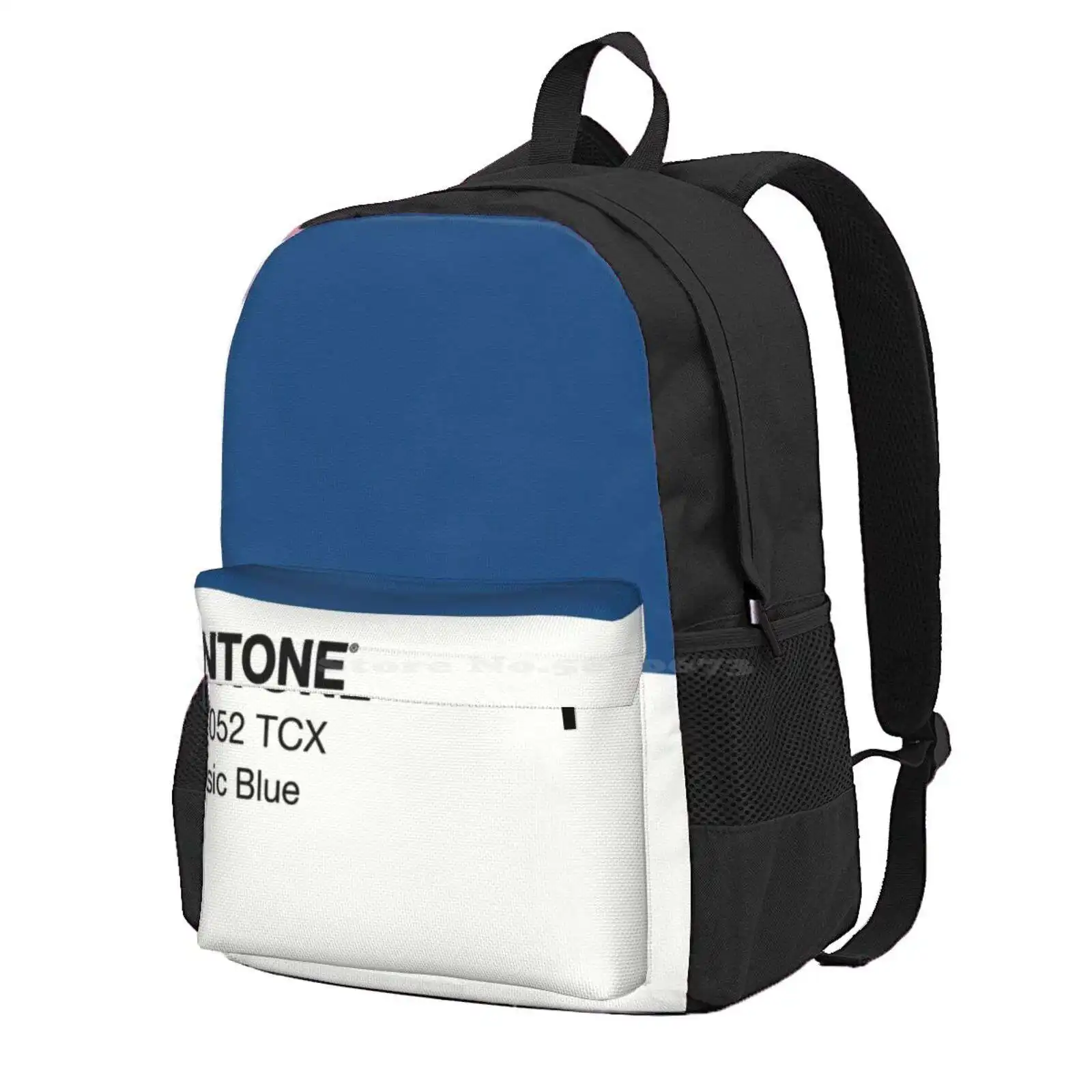 Pantone Classic Blue Hot Sale Schoolbag Backpack Fashion Bags Pantone Rose Quartz Colors Fashion Pink Letters Numbers