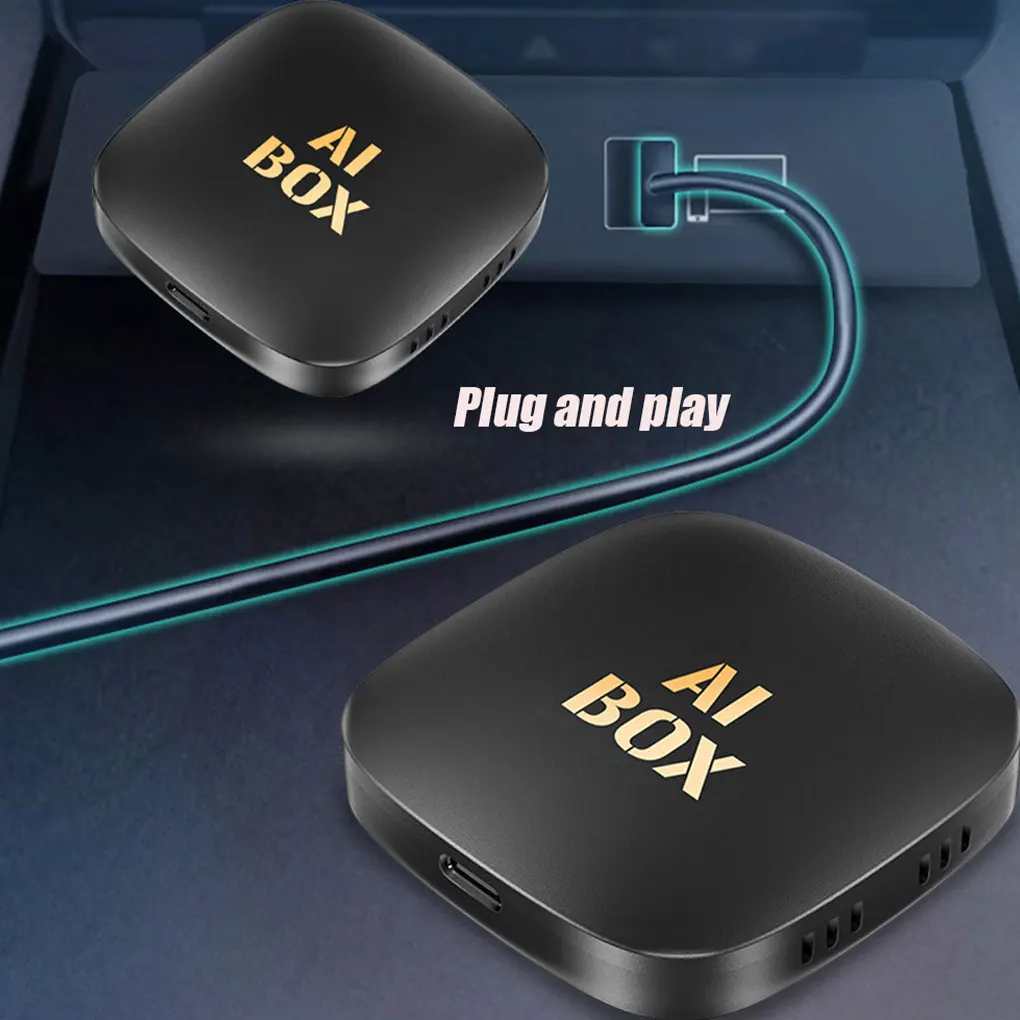 ABS سيارة لاسلكية PlayAndroid Auto AI Box Lite محول AI Box Android Car Play AI Box سلكي #4