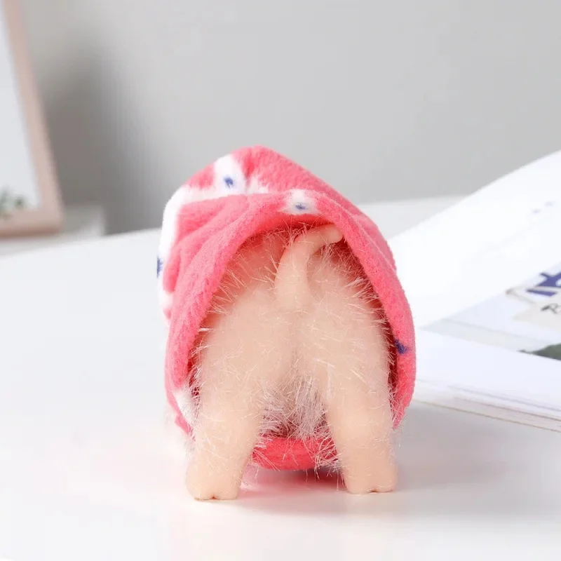 5 Inch Silicone Piglet Soft Cute Mini Realistic Animals with Accessories Lifelike Reborn Newborn Pig Doll Decompression Toy Gift