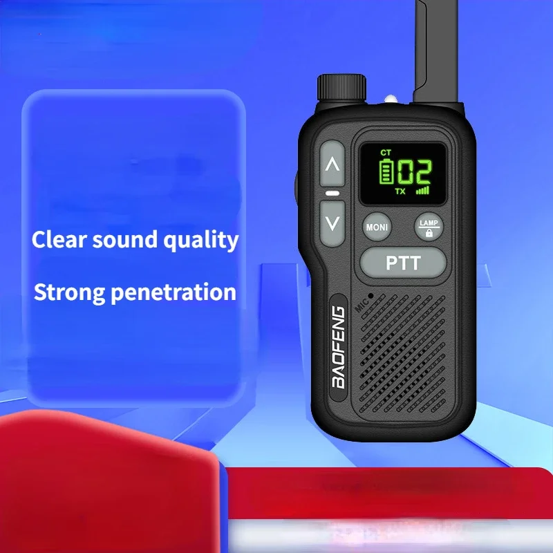 BaofengT18-Walkie-talkie، راديو ثنائي الاتجاه، صغير محمول، سيارة، محمول لاسلكي، عسكري صغير، قطعتان