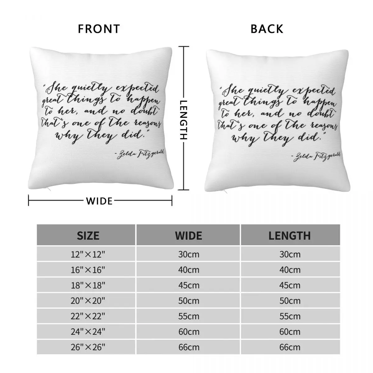 She Quietly Expected Great Things Pillowcase Polyester Linen Velvet Pattern Decor Throw Pillow Case Bed Cushion Case Wholesale