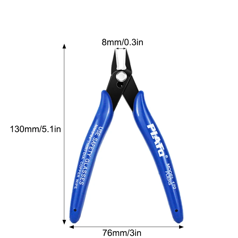 1/5/10pcs PLATO 170 Wishful Clamp DIY Electronic Diagonal Pliers Side Cutting Nippers Wire Cutter 3D Printer Parts Tool