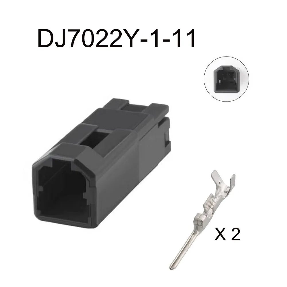 200set DJ7022Y-1-21 7223-6527-30 automotive Waterproof connector 2 pin famale male cable Plug socket  Includes terminal seal