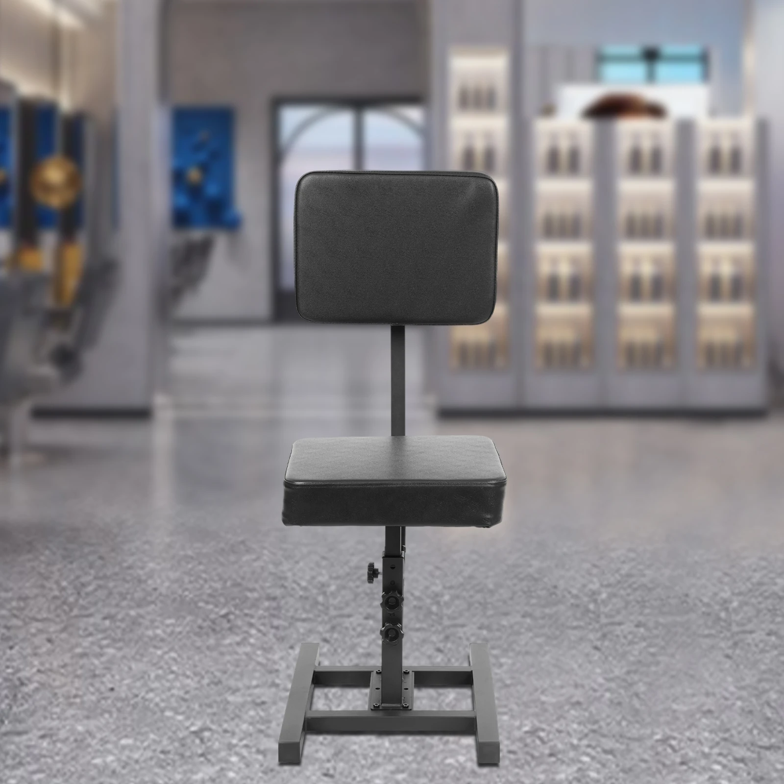 Professional Height Adjustable Tattoo Barber Chair, Multi-Purpose Hair Salon Chair W/ 180° Reclining Backrest (Capacity 220 Lbs)