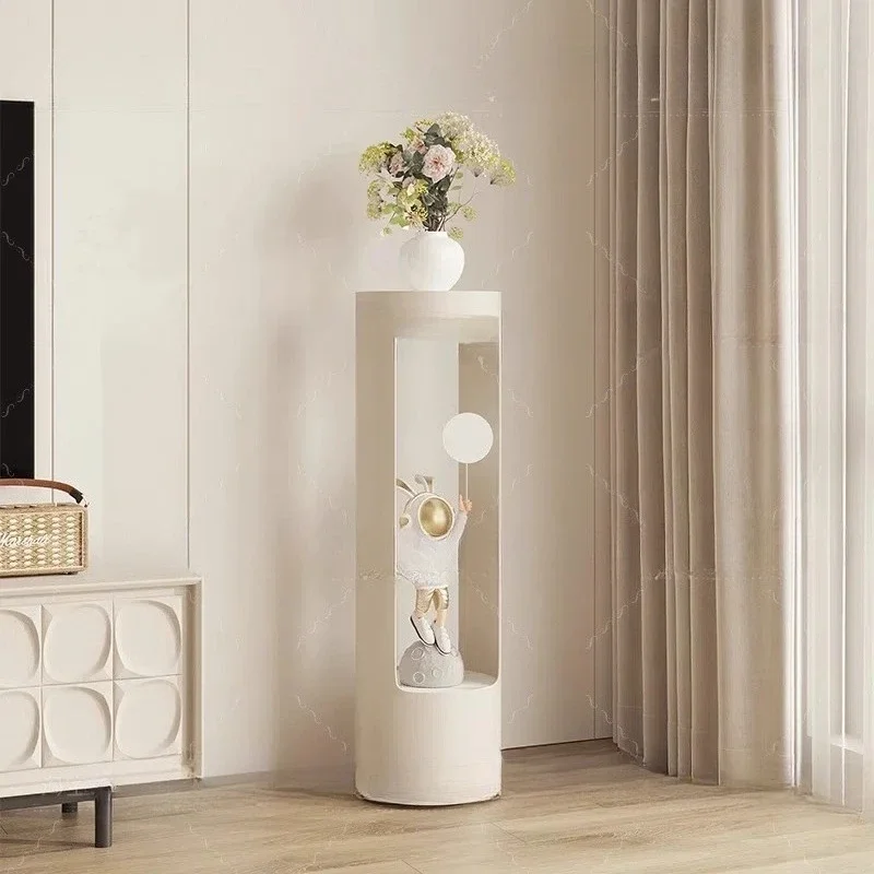 

Cream wind flower stand, shelf, interior decoration, balcony floor-to-ceiling multi-layer flower pot stand, modern simple