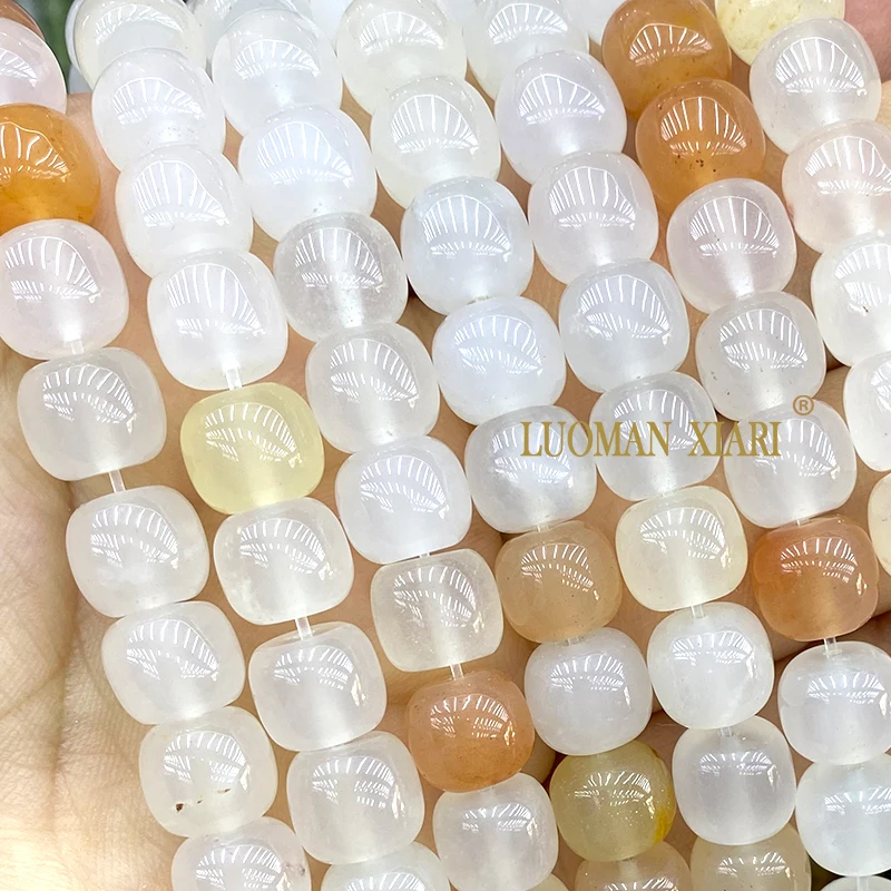 10x9MM 8x6MM Flat Rondelle Natural Stone Gobi Jadeite Ice Jades Loose Spacer Beads for Jewelry Making Diy Bracelet Accessories