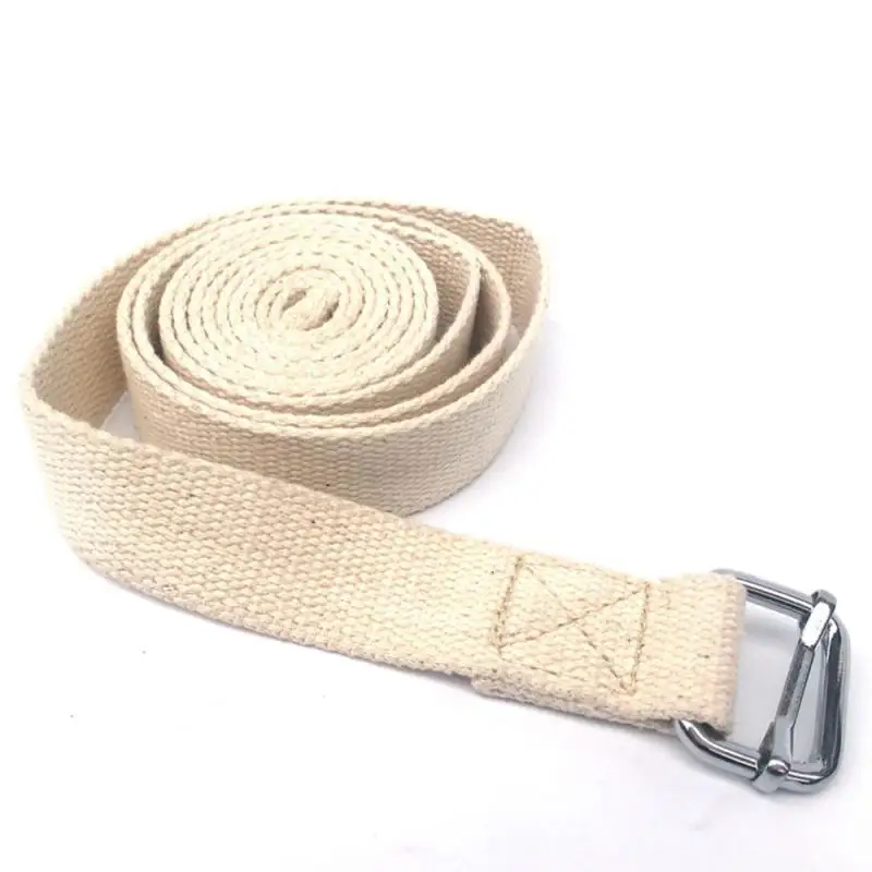 Yoga Strap Adjustable D-Ring Buckle Gives Flexibility for Yoga Stretching Durable Cotton Exercise Straps