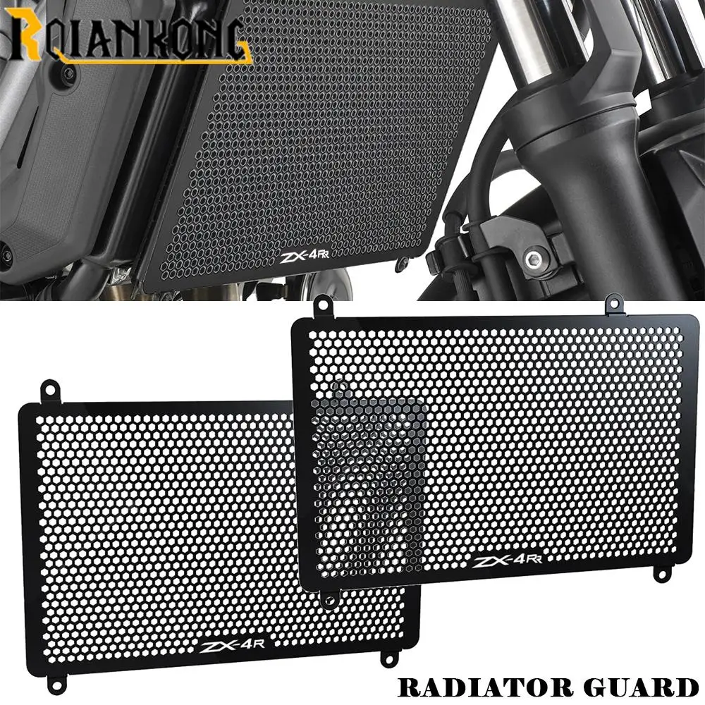 NEW Motorcycle Aluminium Accessories Radiator Guard Protector Cover Fit For Kawasaki Ninja ZX-4R ZX4R ZX 4R SE ZX4R/SE 2023 2024