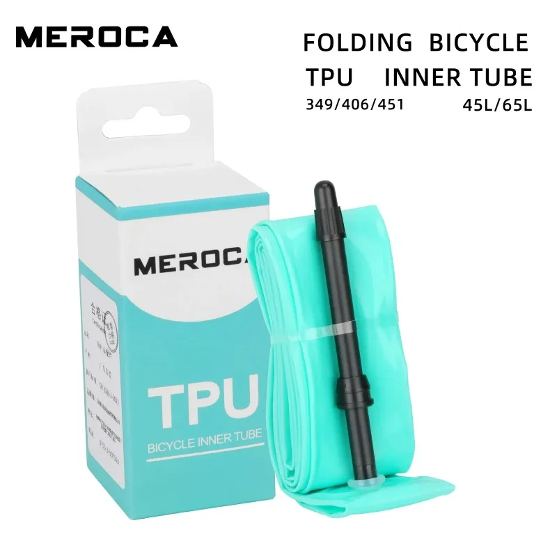 MEROCA 16 inch 20 inch tpu tube 451 406 349 tpu bicycle inner tube 45L 65L For Brompton Folding bike anti-puncture bicycle tube