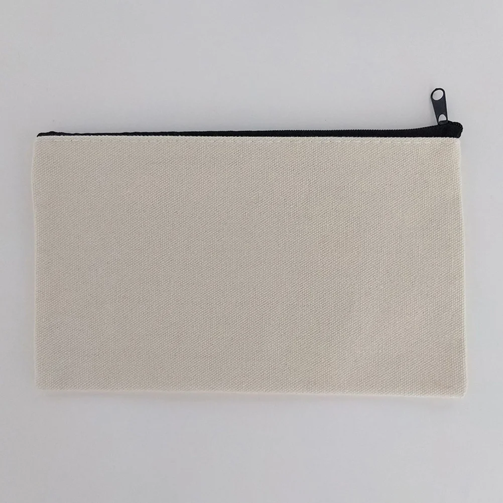 6 قطعة حقيبة أقلام رصاص من القماش الكتابة على الجدران سعة كبيرة بسحاب الحقيبة المحمولة متعددة الوظائف القلم حقيبة للتخزين لمكتب المدرسة