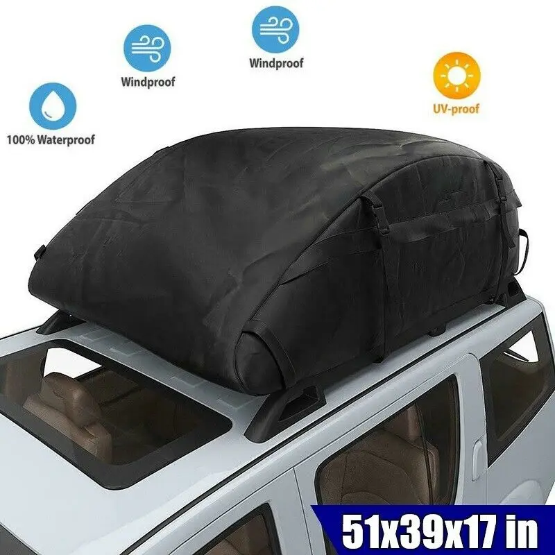 Auto Rooftop Cargo Carrier Cargo Carrier Bag For Car Rooftop 500D Car Roof Top Bag Cargo Carrier 20 Cubic Waterproof