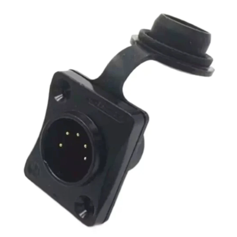 3-Pin 5-Pin XLR Male Jack Panel Installation Jack with Waterproof Cover Gold-plated Microphone Audio Jack Connector IP65D Series