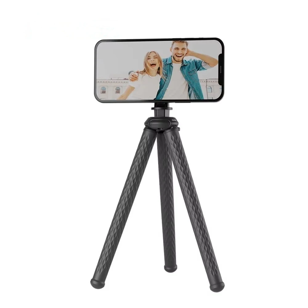 Telesin Deformowalny Uchwyt na Telefon w Kształcie Ośmiornicy do Nagrywania Vlogów z Telefonu Komórkowego, Szybkozłączka Magnetyczna do Statywu