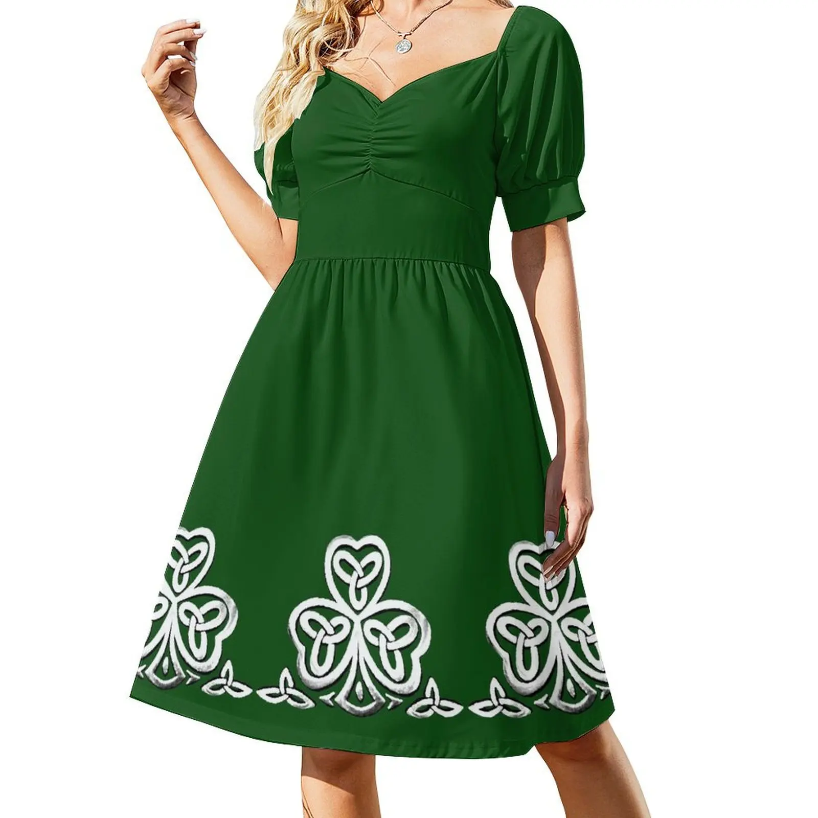 celtic shamrock Short Sleeved Dress Women's summer dress women's summer clothing 2025 birthday dresses for women Dress