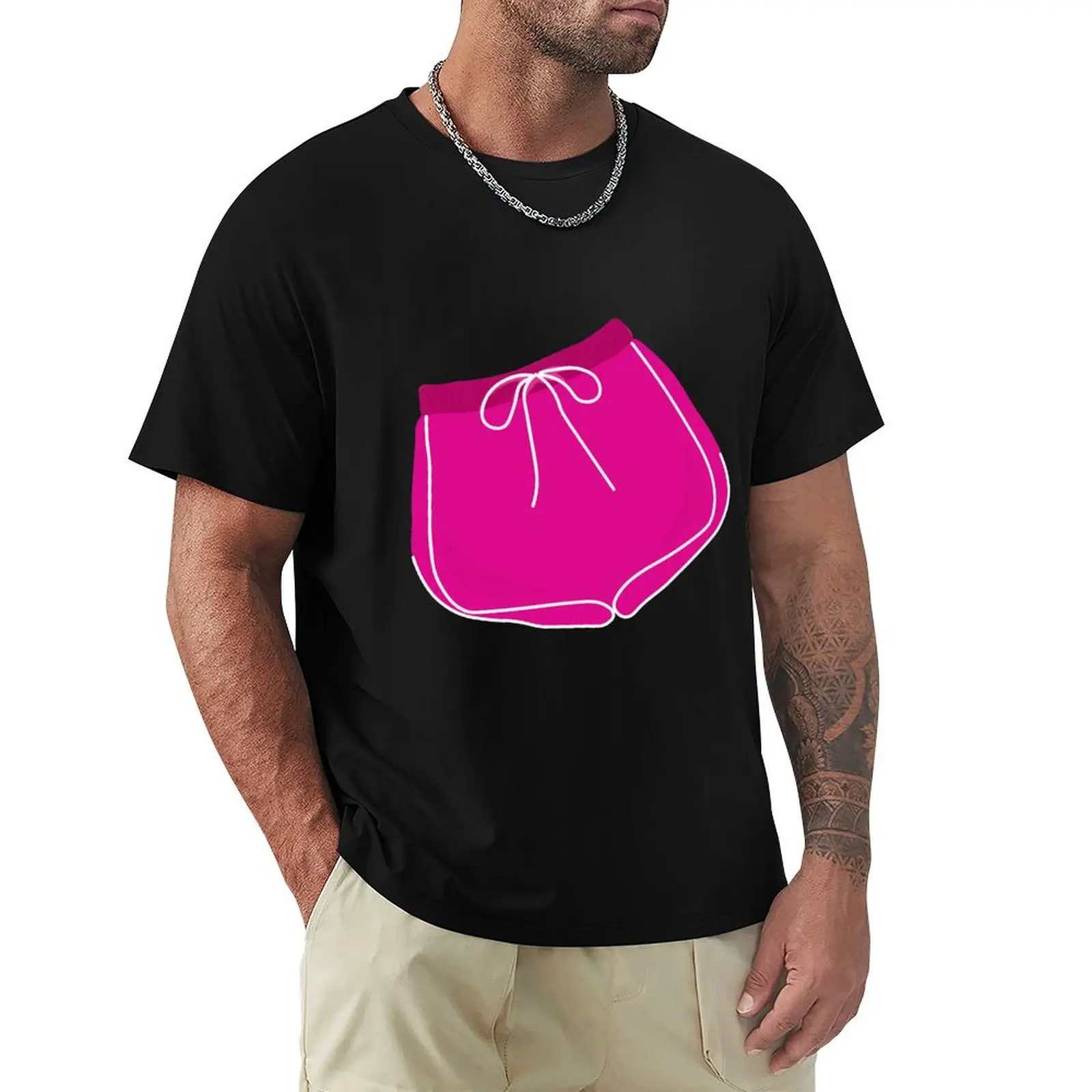 

Pink Booty Shorts T-Shirt shirts graphic tees sweat cheap stuff shirts graphic tee men