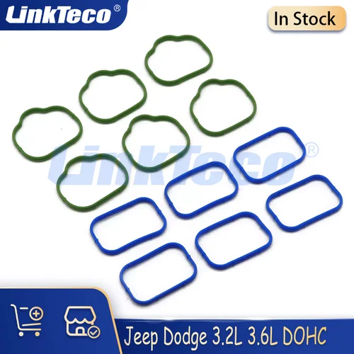 Imagen 1 del producto Juego de juntas del colector de admisión de pieza del motor compatible con Gas 3,2 3,6 L V6 para Jeep Grand Cherokee Chrysler Ram 15000 Dodge 3,2 3.6L 11-19