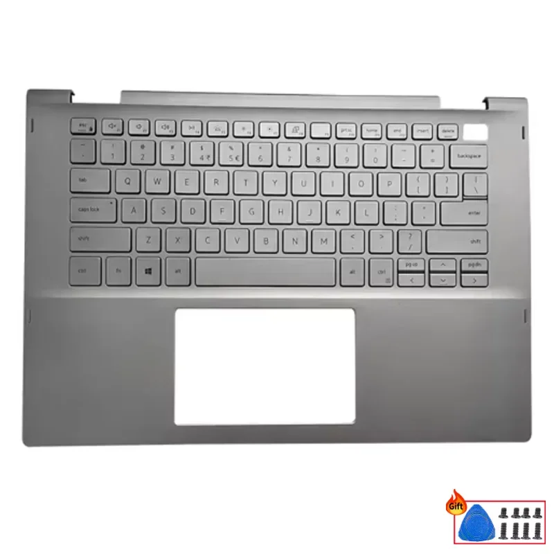Original For Inspiron 5400 5406 2-in-1 New Laptop With US Backlight Keyboard Palmrest Upper Top Cover Replace Accessories Case