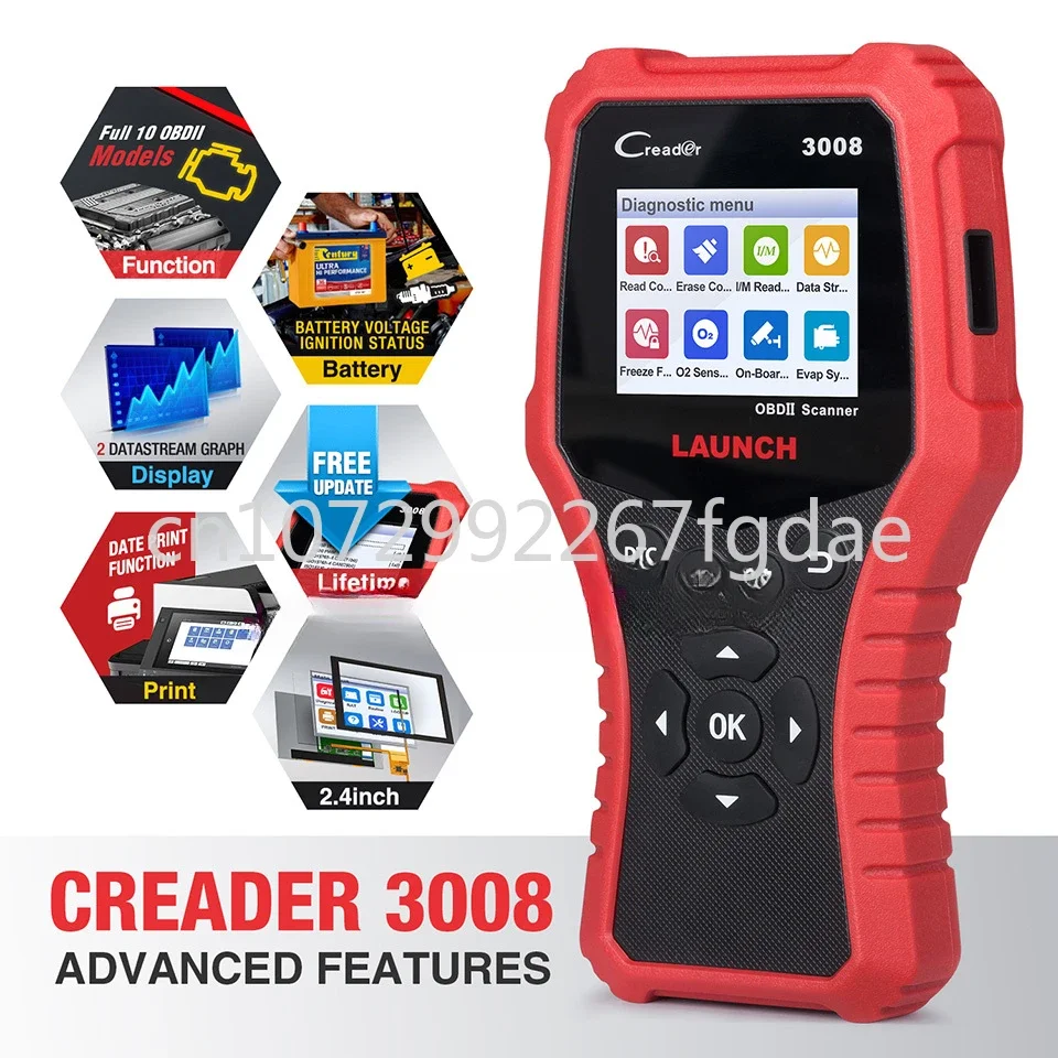 CR3008 in Car Obd2 EOBD in Car Engine Obd2 Diagnostic Scanner PK NT301 ELM327